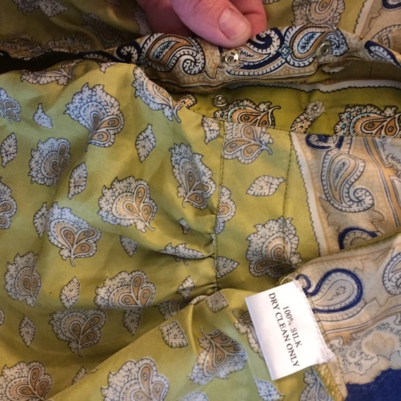 ANTHROPOLOGIE BOHO 💯% SILK RARE LIMITED EDITION WHAT GOES AROUND BOHO TOP 6 - Picture 5 of 16